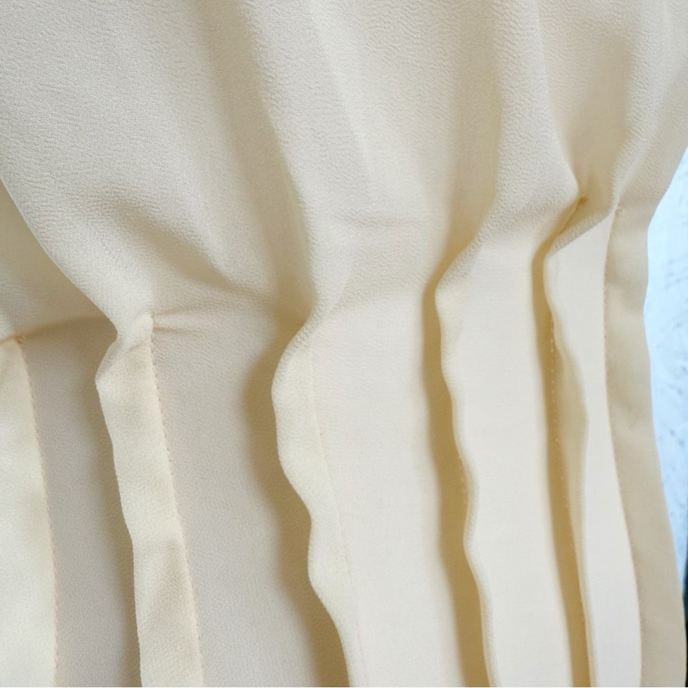 ARCINA ORI CREAM SHEER SLEEVELESS AUDREY MAXI DRESS - Picture 9 of 14